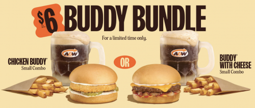 A&W Canada Promotions: Enjoy New $6.00 Buddy Bundle